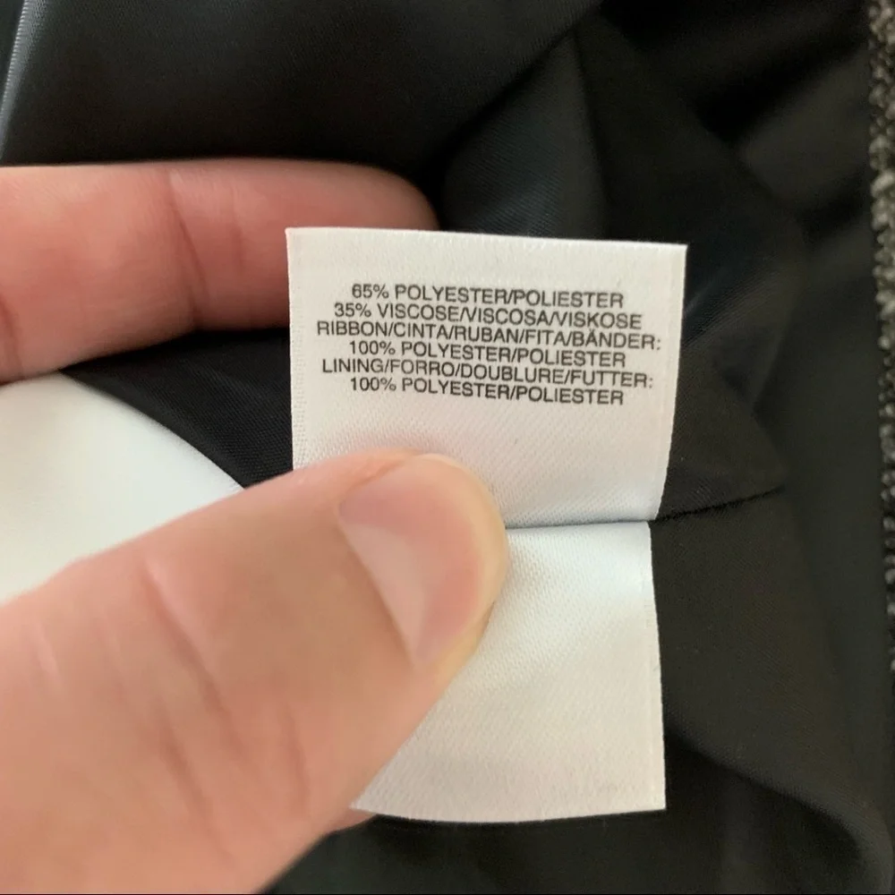 Anne Klein Black and White Tweed Blazer - Picture 4 of 4